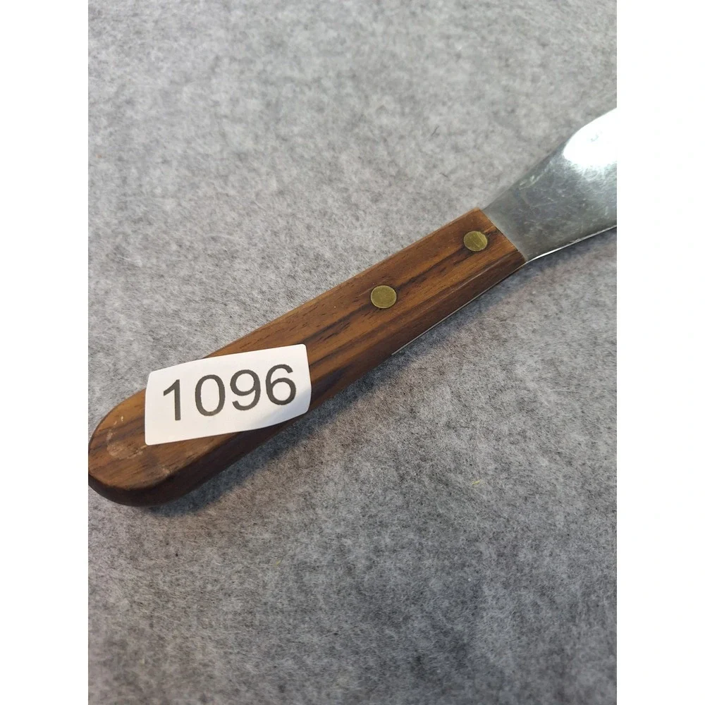 Ateco 1386 Straight Spatula Stainless Steel Wood Handle Cake Decorating 10.5 In